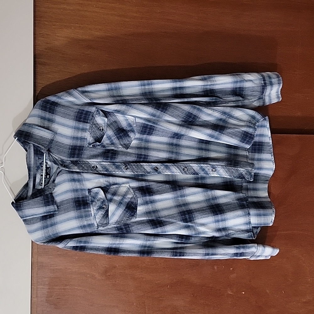 Heavy blue flannel